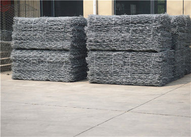 Eco Friendly Galvanized Wire Gabion basket PVC Coated Metode Konstruksi Mudah Pengendalian Banjir Gaibon Basket