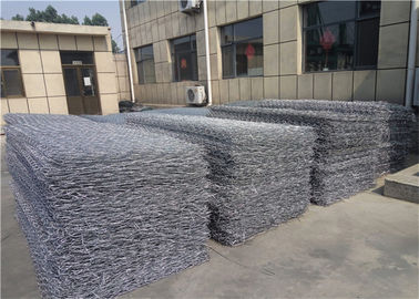 Hot Dip Galvanized Gabion keranjang, Tanggul Perlindungan Banjir Kekuatan Tinggi