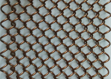 Chain Link Dekorasi Wire Mesh 40% - 85% Area Terbuka, ISO9001 Disetujui