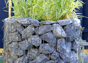 Serbaguna Dilas Mesh Gabion Planter Karat Bebas Perawatan Bukti