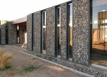 Hot Dipped Welded Mesh Gabions Bentuk Lubang Persegi Untuk Cladding Arsitektur