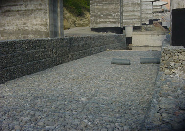 Zn Al 10% Dilas Gabion Box Galfan Dilapisi Kawat Untuk Perlindungan Banjir