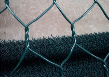 Membangun PVC Gabion Box Dilapisi / Plastik Wire Mesh Dilapisi Keranjang