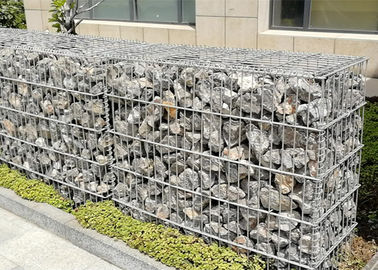 Panas Dicelup Galvanis Dinding Penahan Gabion Kandang Ketahanan Korosi