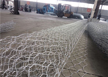 Disesuaikan Galvanis Gabion 80 * 100 Mm Kasur Batu Tenunan Kawat