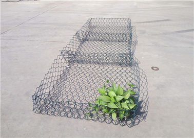River Blocking Gabions Dan es PVC Dilapisi Dengan Mudah Dirakit