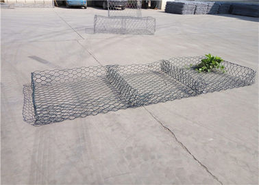 PVC Lapisan  Gabion Kasur Woven Mesh Gabion ISO9001 Disetujui Perlindungan Slope Gabion keranjang Kasur