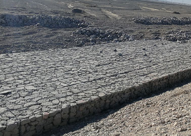 PVC Lapisan  Gabion Kasur Woven Mesh Gabion ISO9001 Disetujui Perlindungan Slope Gabion keranjang Kasur