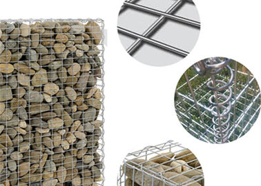 Keranjang Gabion Galvanis Stabil 2.0 - 4.0 mm Diameter Kawat untuk Dinding Fitur
