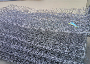 Pvc Coated Wire Rockfall Jaring Perlindungan, Kandang Logam Diisi Dengan Batuan