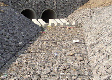 Kasur Tenun  Gabion / Kasur Sungai Baja Untuk Lapisan Saluran