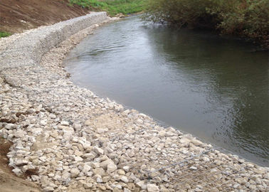Kasur Tenun  Gabion / Kasur Sungai Baja Untuk Lapisan Saluran