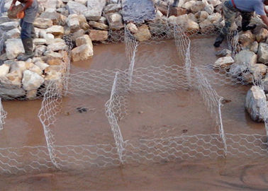 Dilas Keranjang Kawat Gabion, Gabion Wire Mesh Box ISO9001 Disetujui