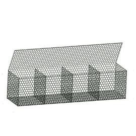 Kotak Gabion Hexagonal Kekuatan Tinggi Diperkuat Sistem Sampel Tanah