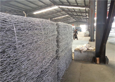 Heavy Duty Gabion Box Perlindungan Slope Pertahanan Dinding Dibangkitkan tempat tidur taman Galvanized Woven Gabion Basket