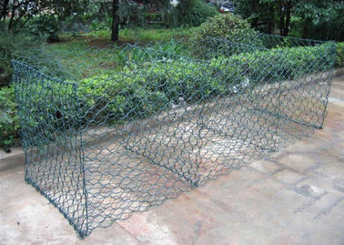 Diameter Kandang 0,9m Kotak Gabion Galvanis Untuk Taman / Dekorasi Dengan Permukaan Lapisan PVC