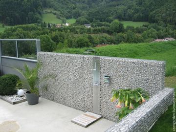 Dinding Penahan Dinding Keranjang Gabion, Kandang Batu Gabion Baja Ringan