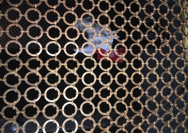 Durable Brass Metal Ring Mesh 0,7 - 3 Mm Diameter Kawat Kekuatan Tinggi