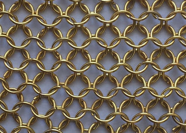 Durable Brass Metal Ring Mesh 0,7 - 3 Mm Diameter Kawat Kekuatan Tinggi