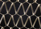 Metal Link Dekorasi Wire Mesh Panel Spiral Dekorasi Net Untuk Tirai