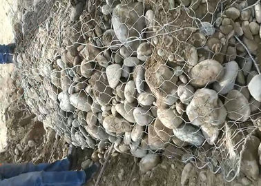 Sack Batu Dinding Kawat Kandang Gabion Columniform Bag Woven Mesh Disetujui