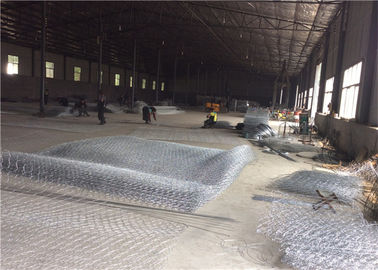 Twist ganda, Heksagonal Tenunan Gabion Wire Mesh, Berat Seng Dilapisi