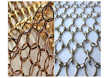 Panel Welded Wire Mesh / Arsitektur Woven Mesh Untuk Interior Dan Di Luar Rumah