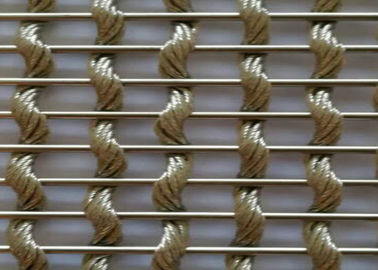 Panel Pagar Kawat Hias Dekoratif Untuk Arsitektur Diameter Kawat 0.2mm-4mm