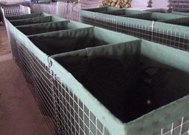 Galvanized Welded itary Gabion Box Keamanan Pertahanan iter Penghalang Dengan Pasir