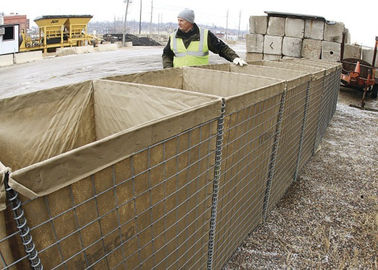 Zinc Coated Welded Defensive Wall Type Penghalang Pertahanan Untuk Tembok Pasir iter Atau Kontrol Banjir