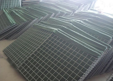 ISO iter Pertahanan Bastion Penghalang / Gabion Welded Box Untuk 3-6mm Wire Diameter