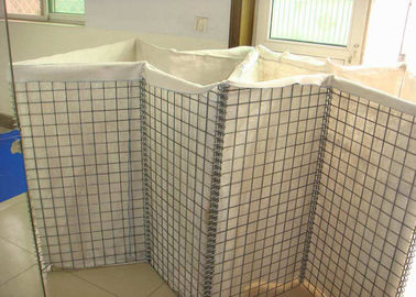 Warna cokelat Gabion Wall Welding Bastion atau Tentara Pertahanan Dengan Galfan Wire