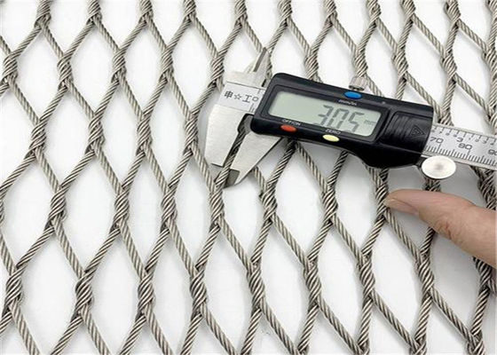 304 316l ODM Steel Rope Mesh Untuk Kandang Hewan