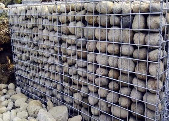 2.0mm Tahan Lama Welded Gabion Baskets Umur Panjang Di Area Dekorasi