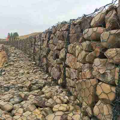 Keranjang Gabion Heksagonal dengan Standar ASTM 975 dan EN 10223 untuk Tembok Penyangga Konstruksi