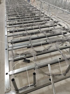 4mm Galvanized Flexible Anti Tank Barrier Net untuk kendaraan lapis baja 50mm Mesh