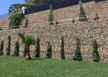 Konstruksi Lansekap Dinding Penahan Gabion Keranjang Kekuatan Tinggi